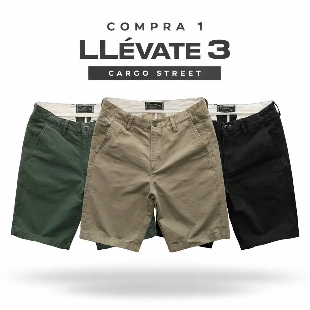 Bermudas para hombre en sarga (paquete de 3)
